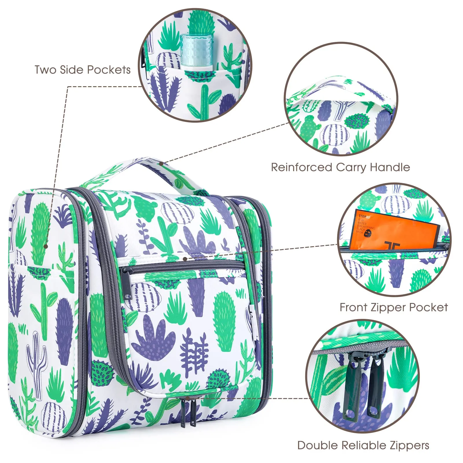 NW5126 Travel Toiletry Cosmetic Bag With Handle