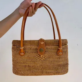 Opal Rattan Purse