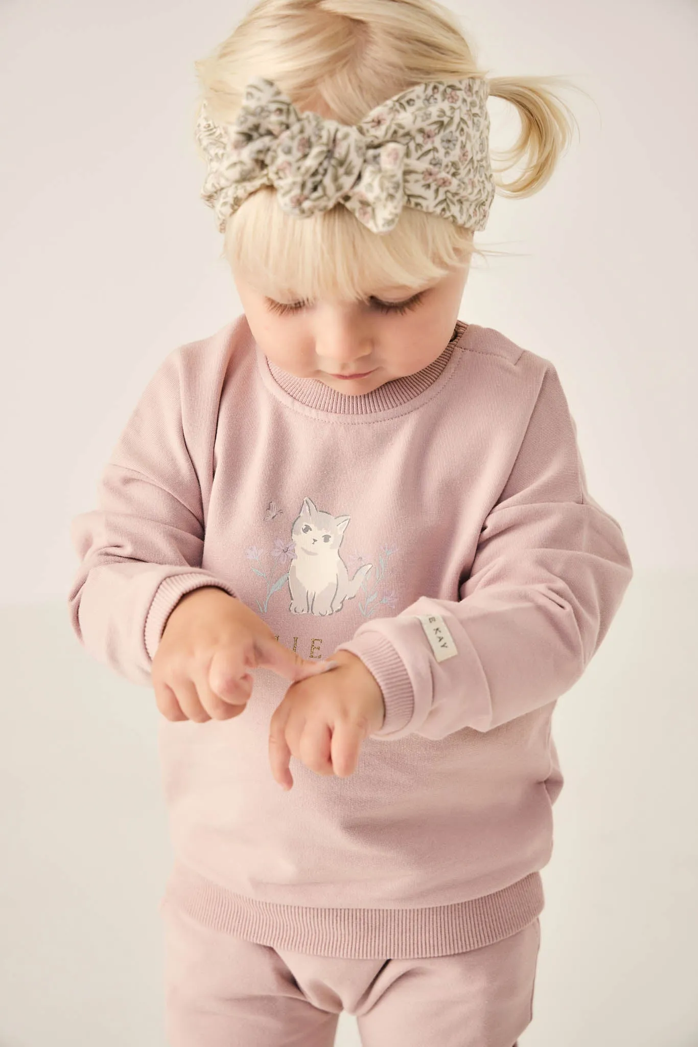 Organic Cotton Bobbie Sweatshirt - Kitty Shell