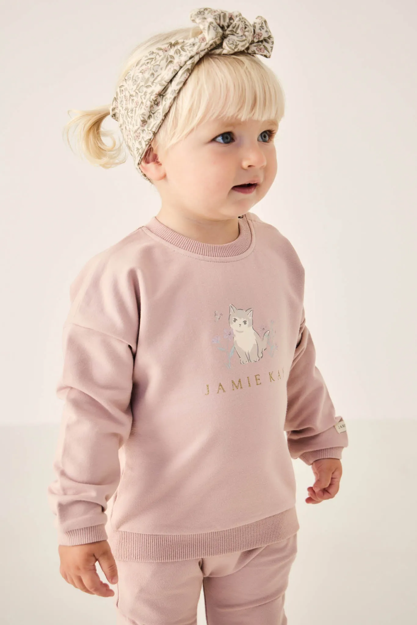 Organic Cotton Bobbie Sweatshirt - Kitty Shell