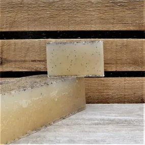 Organic Tea Tree & Poppy Seed Soap Slice