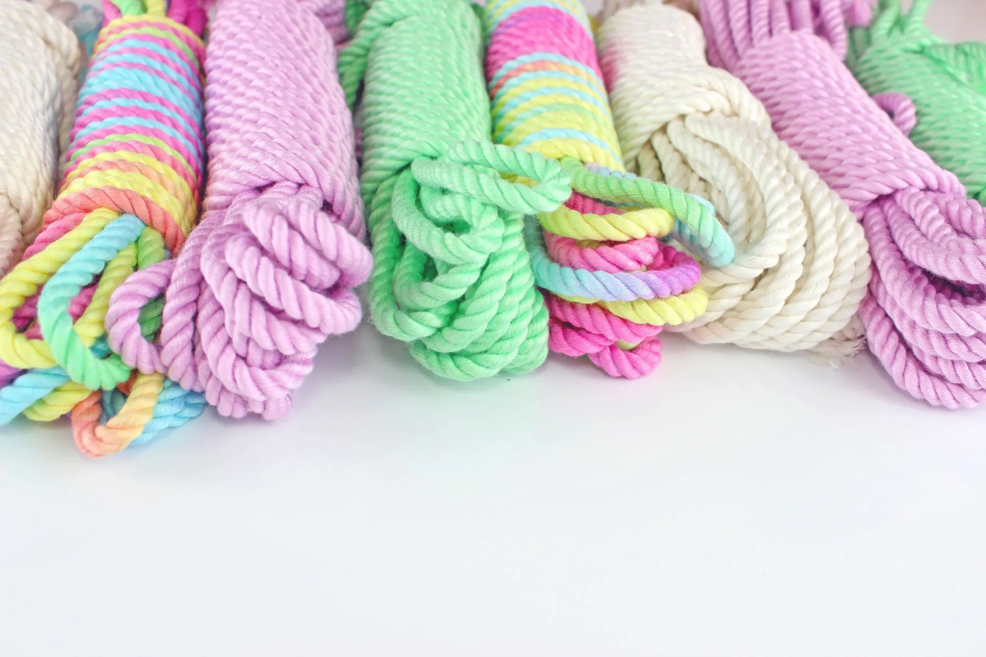 Pastel Multicolor Bamboo Silk Rope