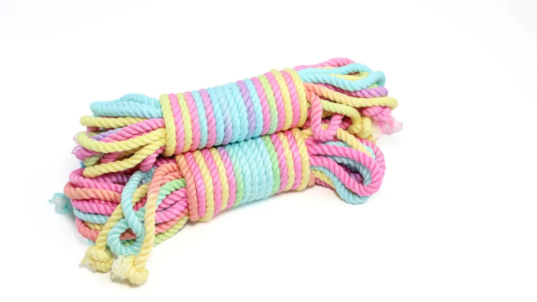 Pastel Multicolor Bamboo Silk Rope