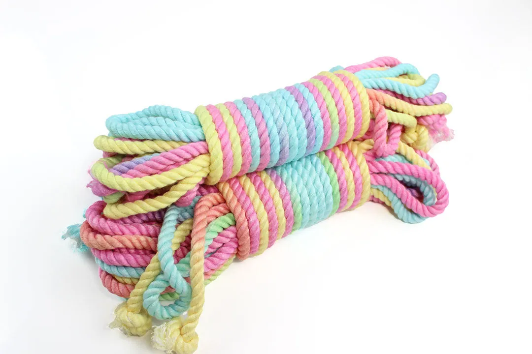 Pastel Multicolor Bamboo Silk Rope