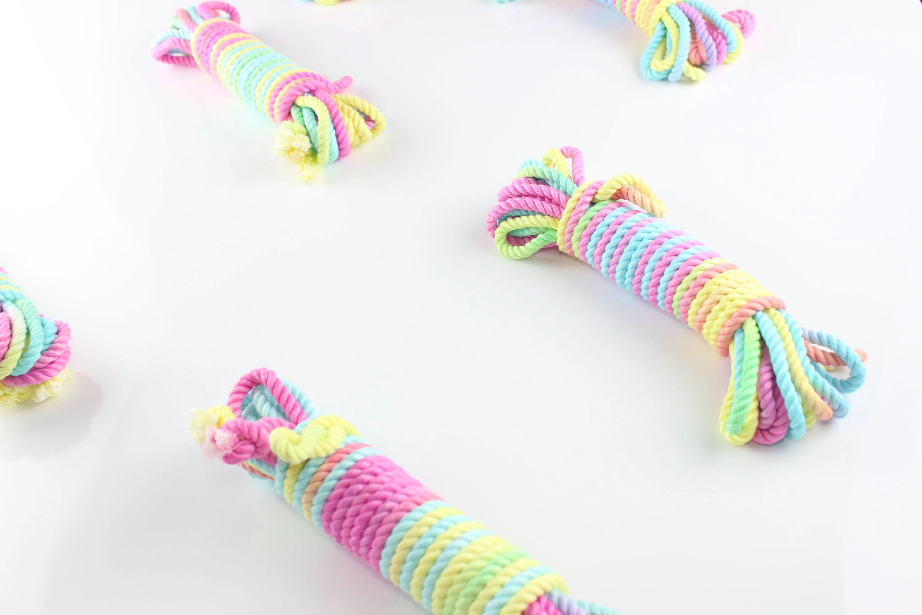 Pastel Multicolor Bamboo Silk Rope