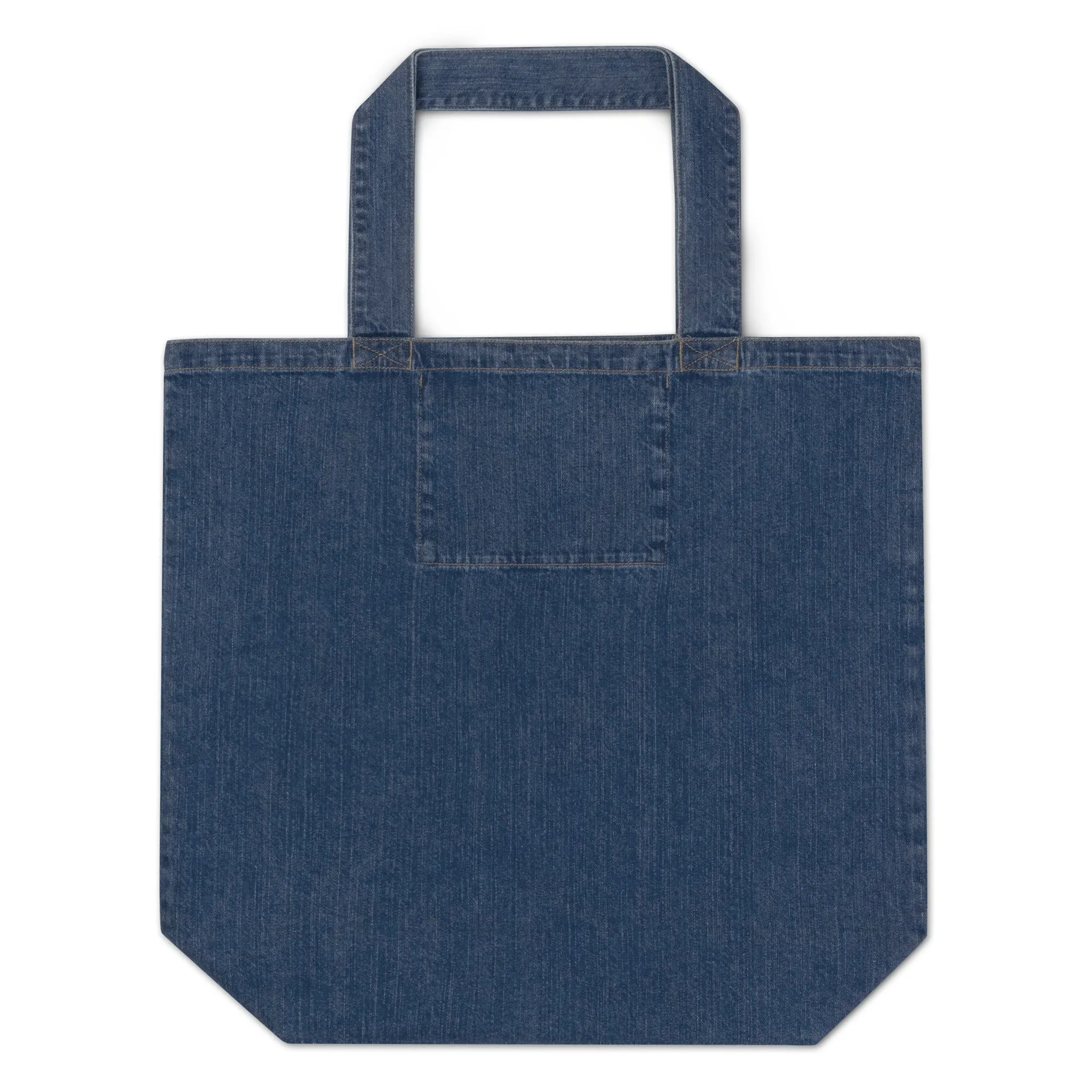 Penguin Love, Organic denim tote bag