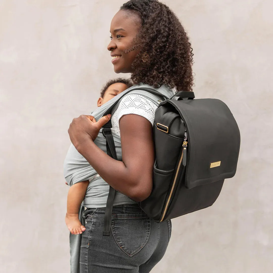 Petunia Backpack Black and Gold