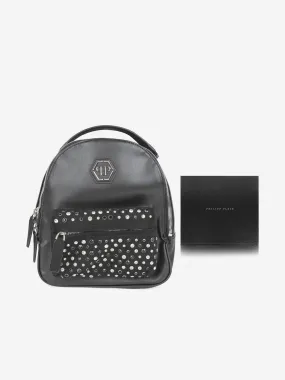 Philipp Plein Girls Diamante Studded Star Backpack