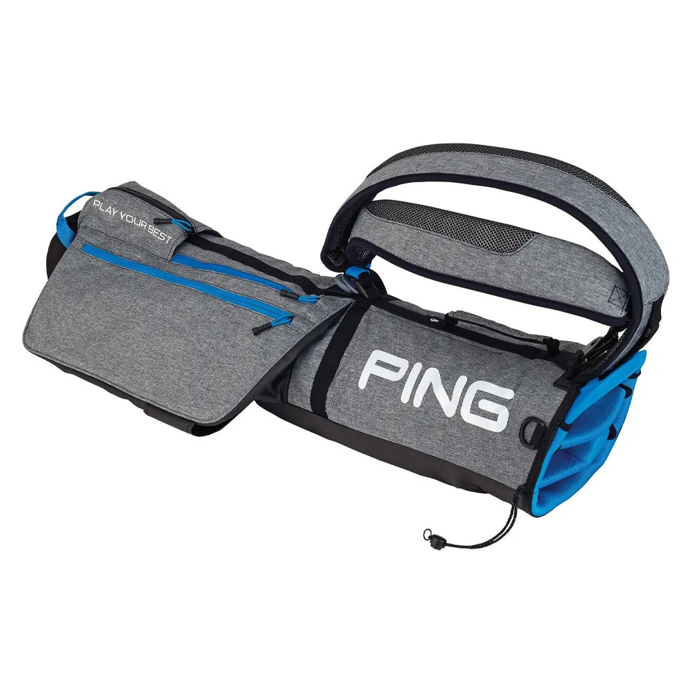 Ping Moonlite Pencil Bag - Heather Grey/Bright Blue