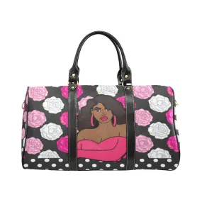 PINK POSIES LARGE TRAVEL DUFFLE