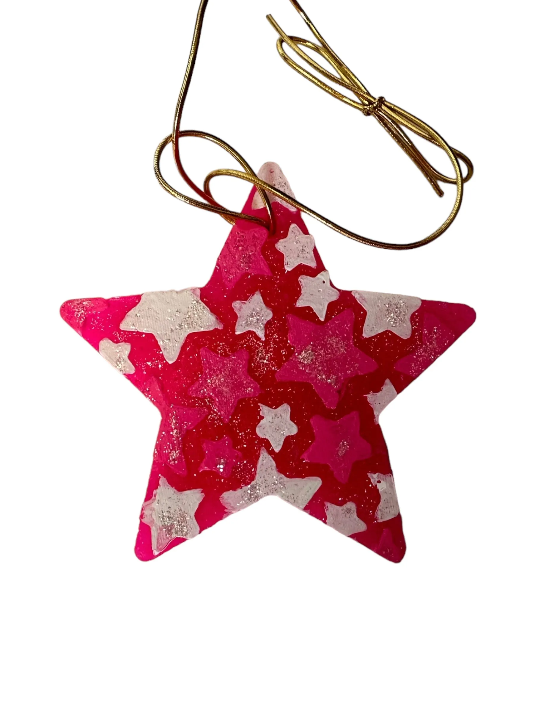 Pink Star With Smaller stars Air Freshener - Butt Naked Scent