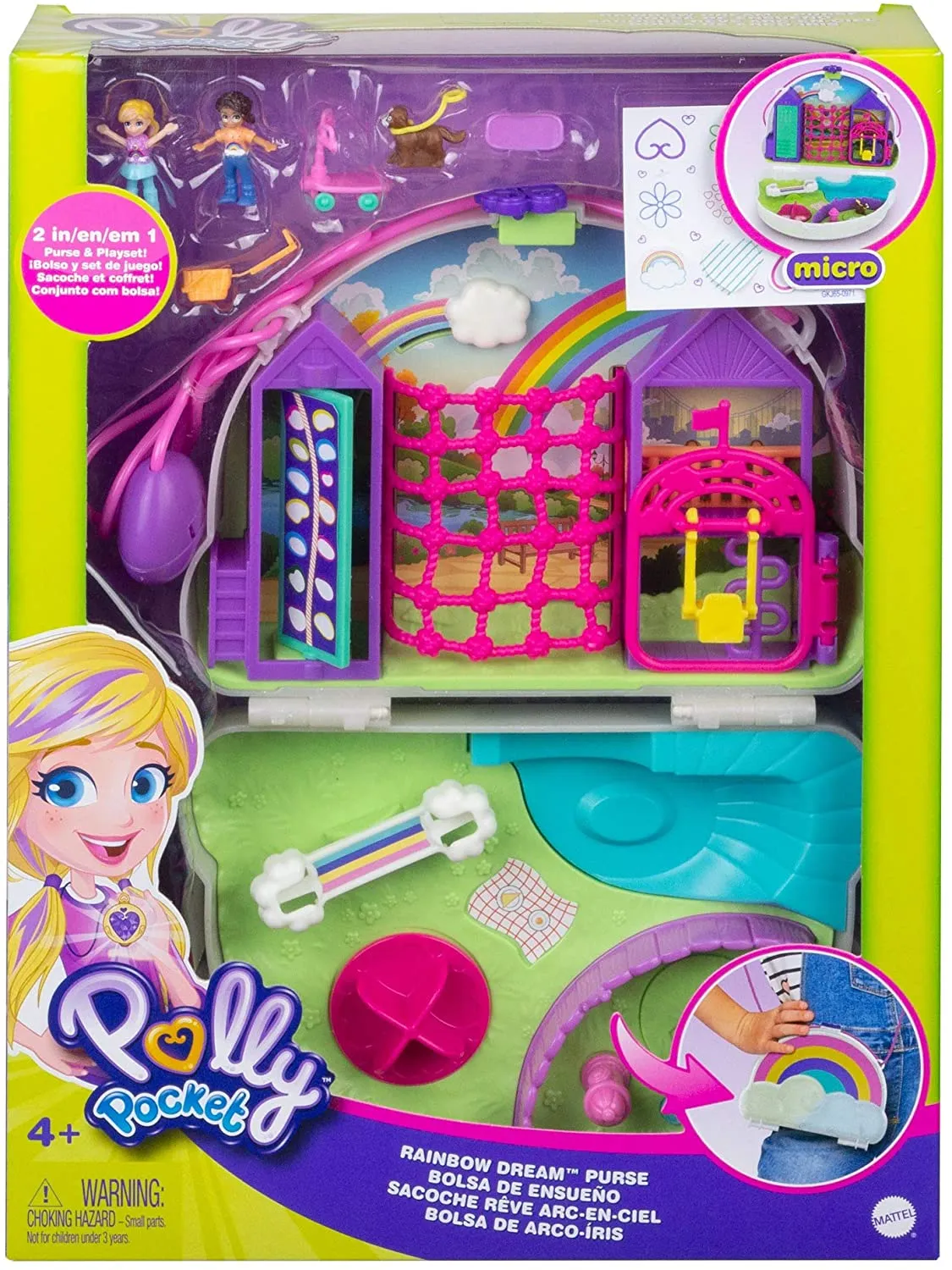 Polly Pocket Rainbow Dream Wearable Purse