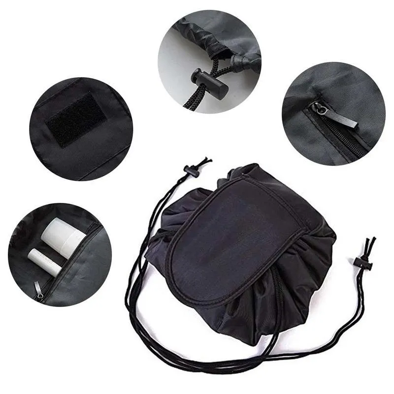 Portable and waterproof cosmetic bag