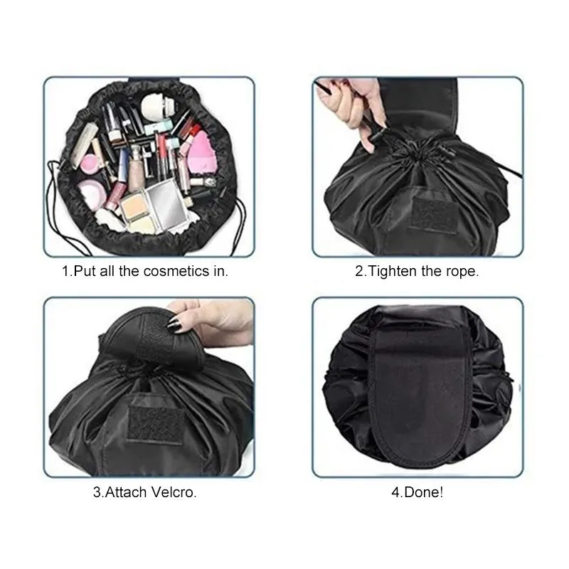 Portable and waterproof cosmetic bag