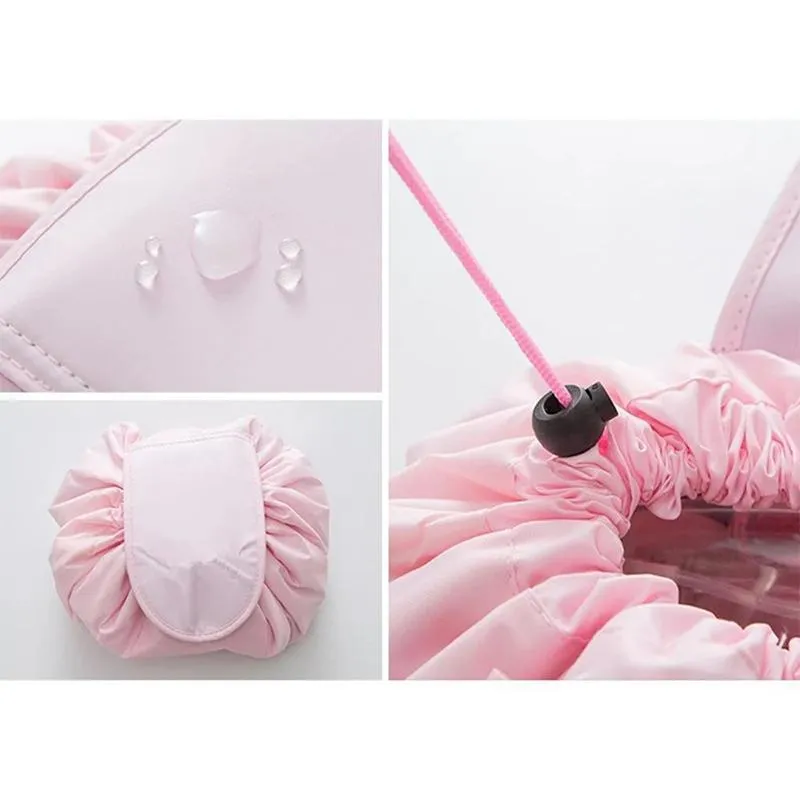 Portable and waterproof cosmetic bag