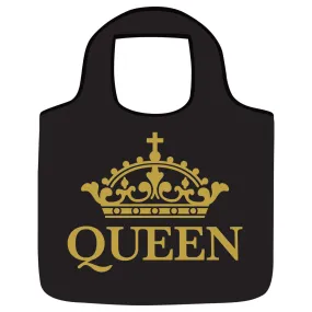 QUEEN BLACK/GOLD REUSABLE BAG