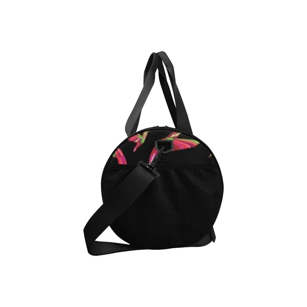 Red Swift Colourful Black Duffle Bag