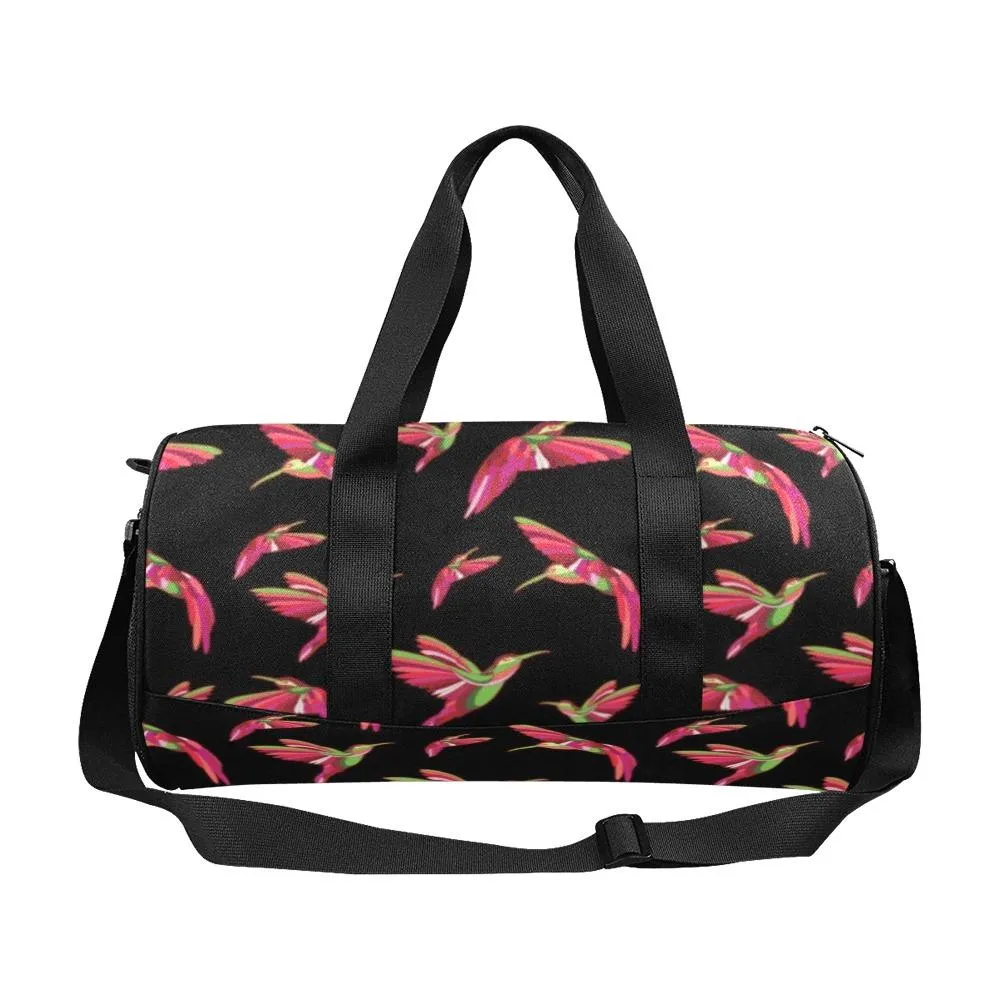 Red Swift Colourful Black Duffle Bag