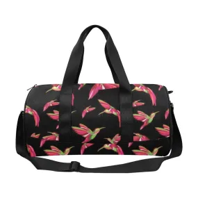 Red Swift Colourful Black Duffle Bag