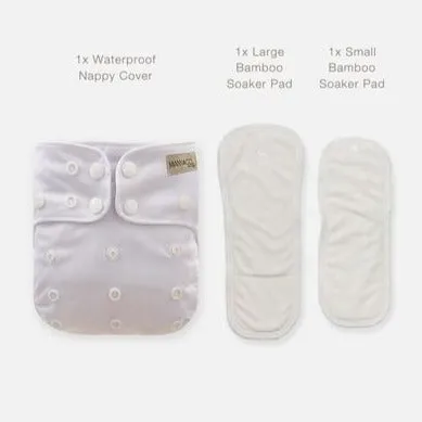 Reusable Cloth Nappy - Optic White