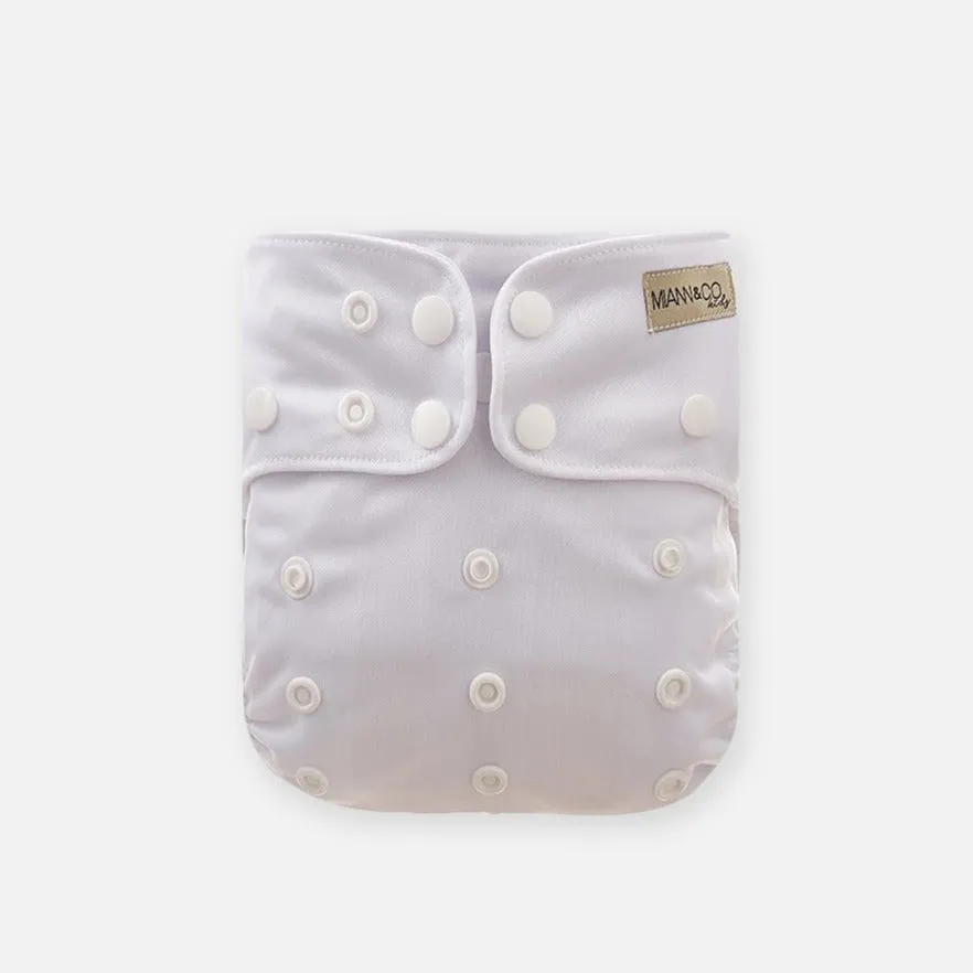 Reusable Cloth Nappy - Optic White