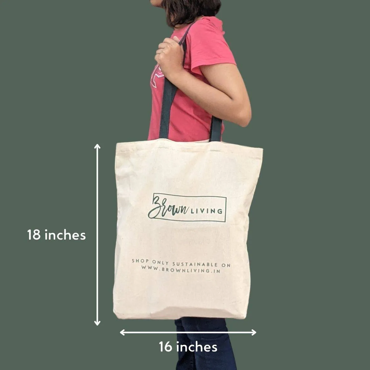 Reusable Cotton Tote Bag - Shop Only Sustainable - Off White