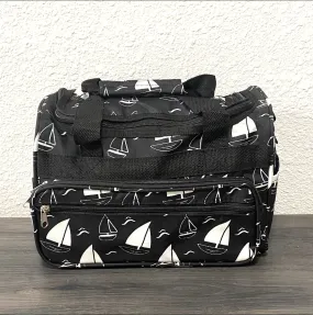 Sailboats on Black Duffel