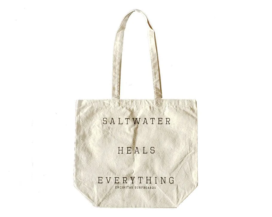 Saltwater Heals Cotton Canvas Tote