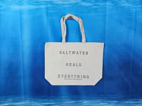 Saltwater Heals Cotton Canvas Tote