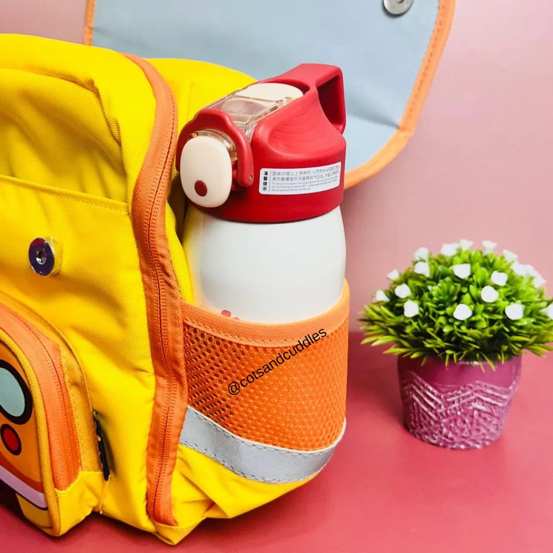 School Bus-Design Rectangular Shape Backpack for Kids