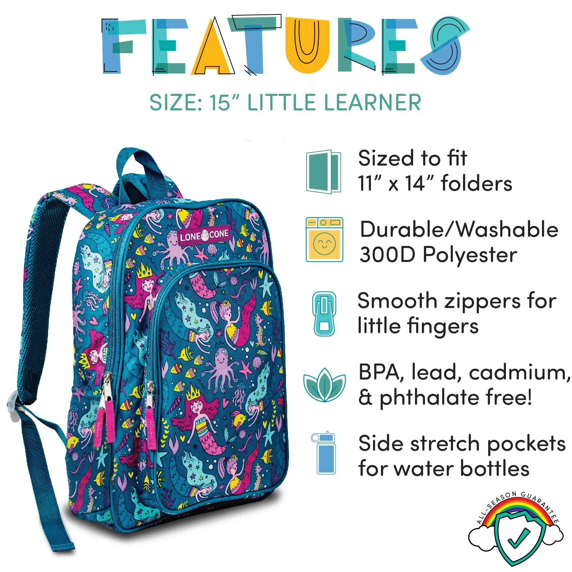 School of Mermaids 15" Backpack