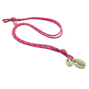 Seashell Charm Duo Nautical Cord Necklace