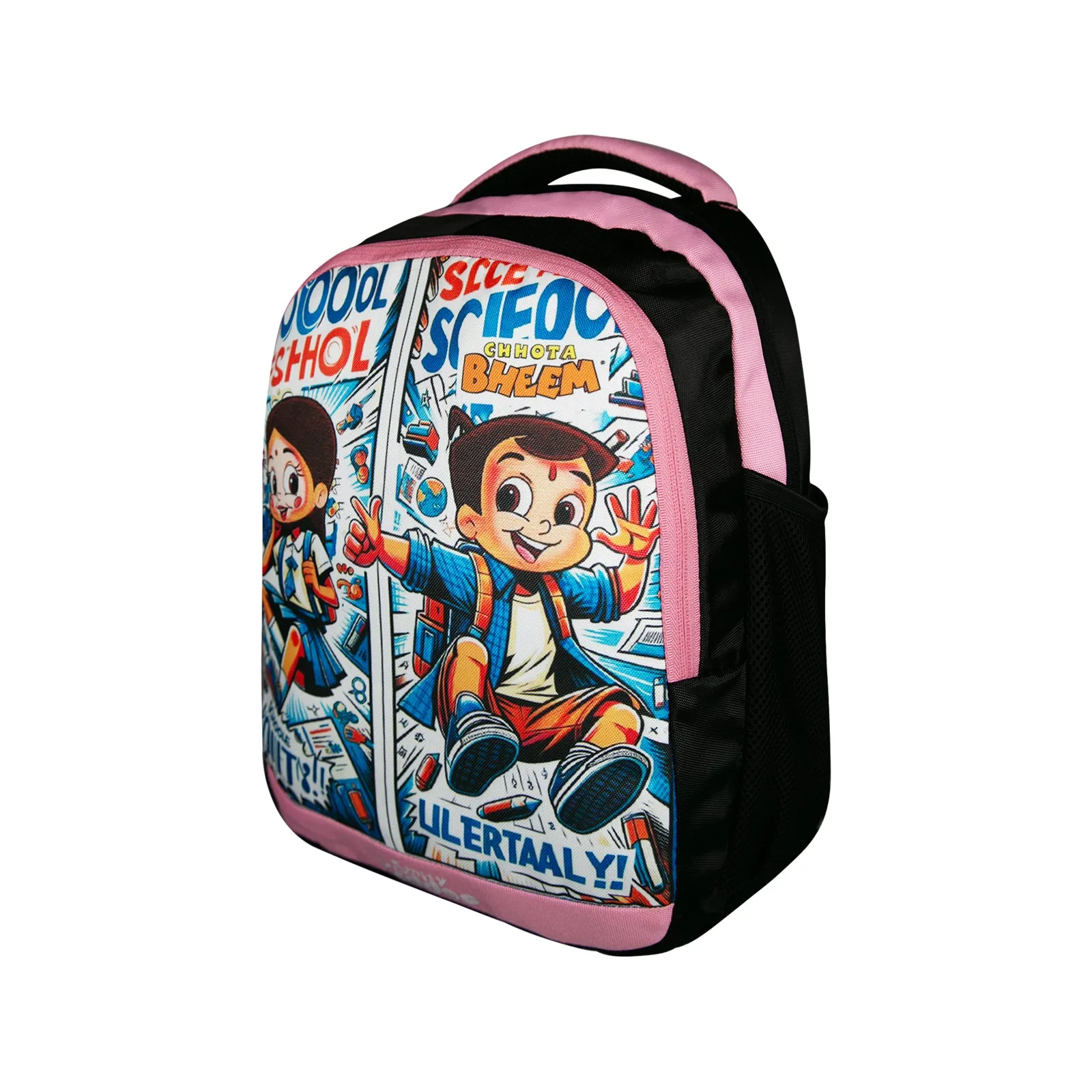 Smily Kiddos - Licensed Chhota Bheem Preschool Backpack I - Light Pink