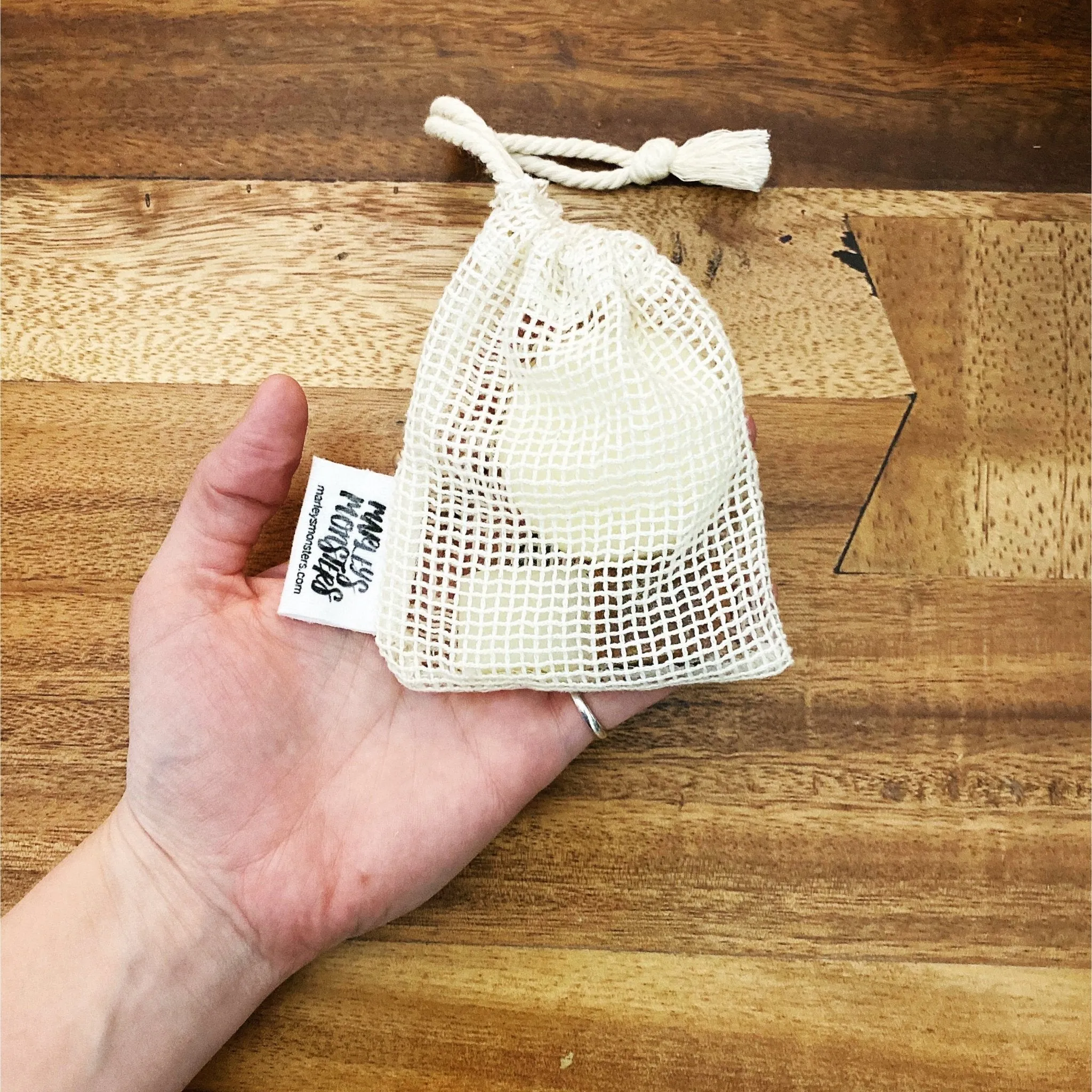 Soap Saver Bag: Organic Cotton