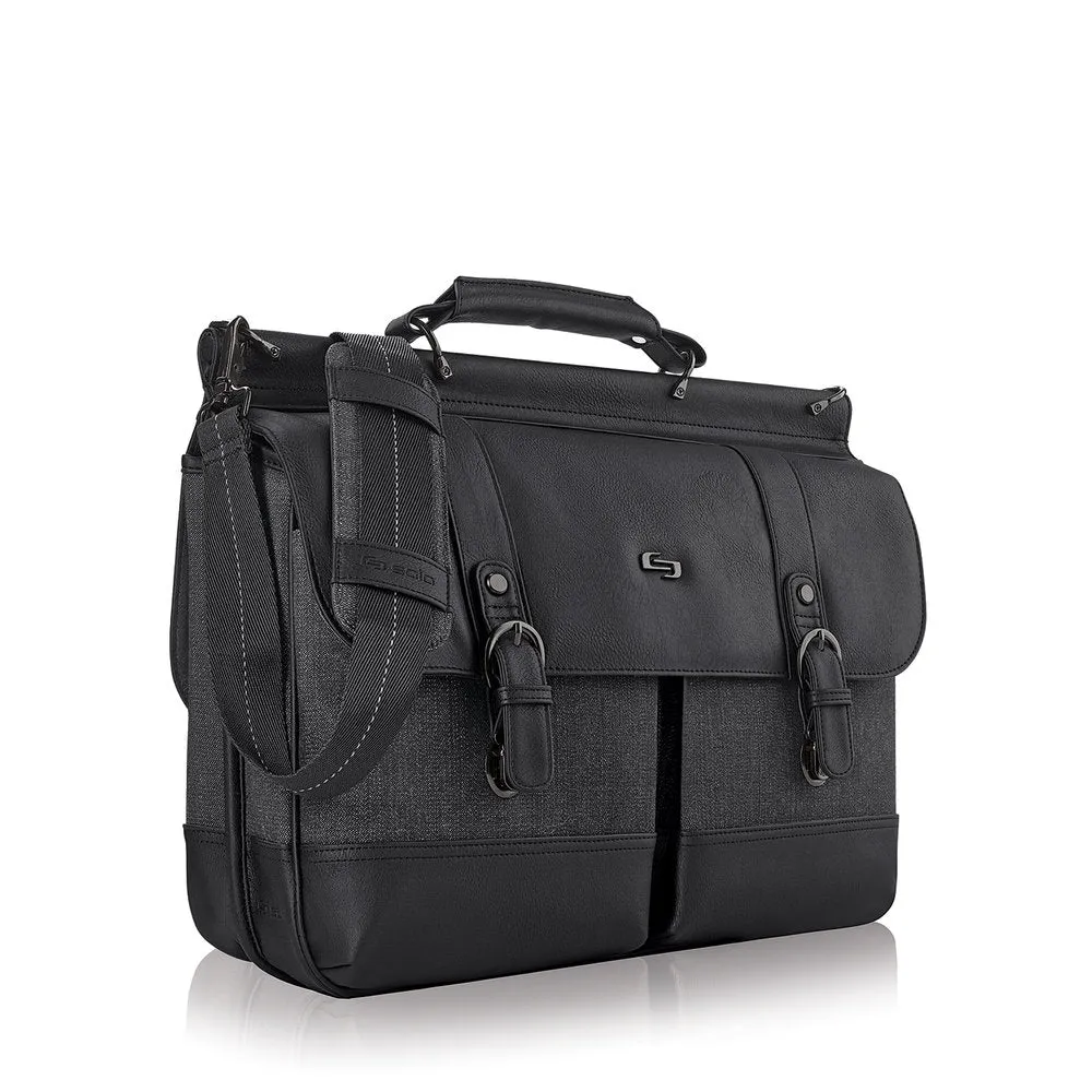 Solo - EXE336-4 Bradford 15.6inch Briefcase - Black