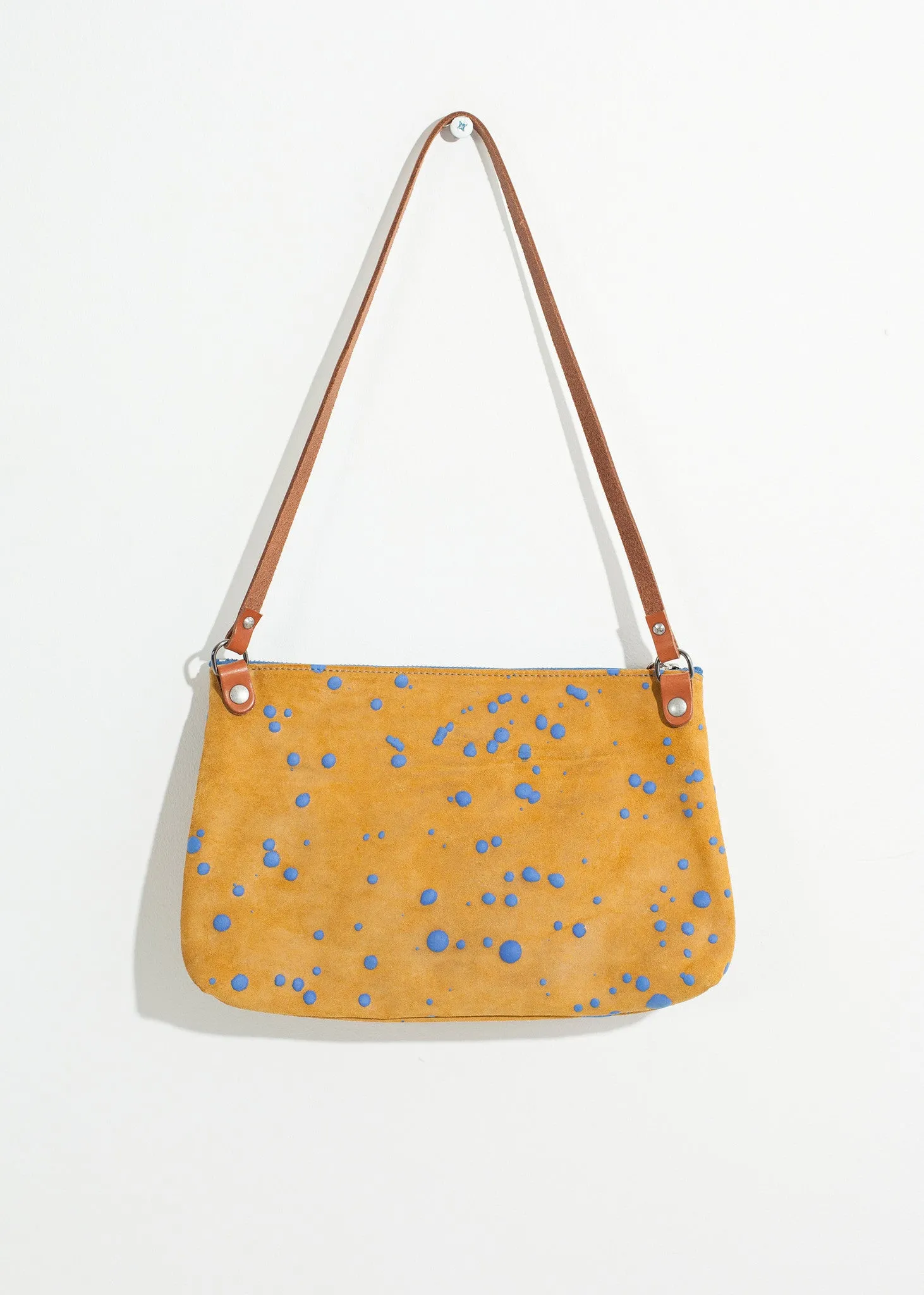 Splatter Shoulder Bag in Blue