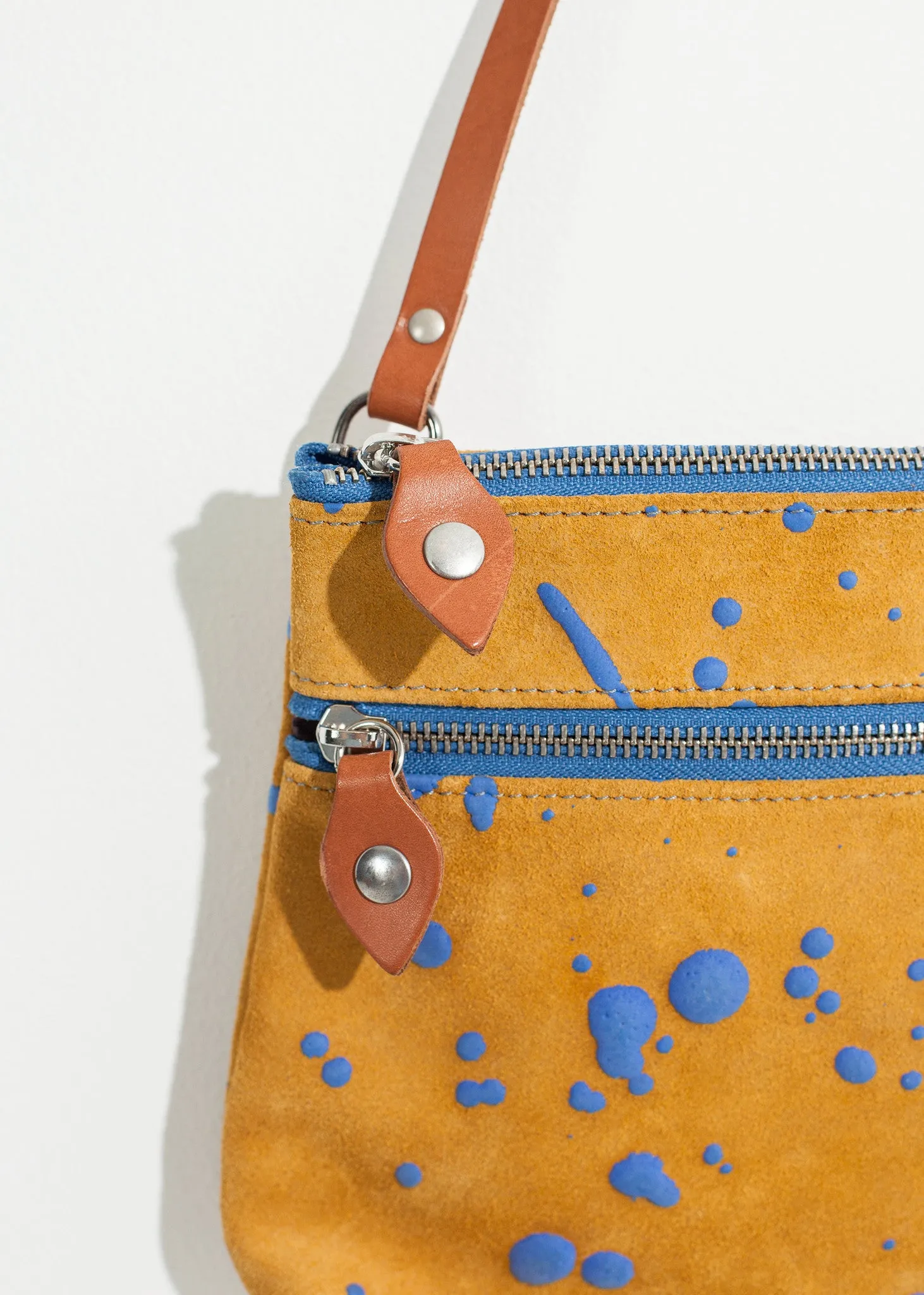 Splatter Shoulder Bag in Blue