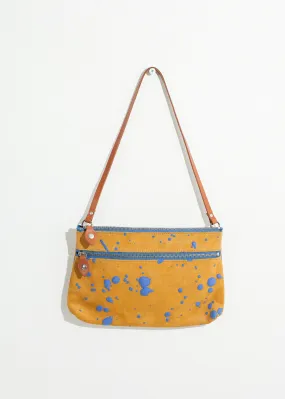 Splatter Shoulder Bag in Blue