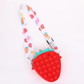 Strawberry Popper Fidget Crossbody Bag