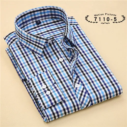 Striped Cotton Long Sleeve Shirt #711XX