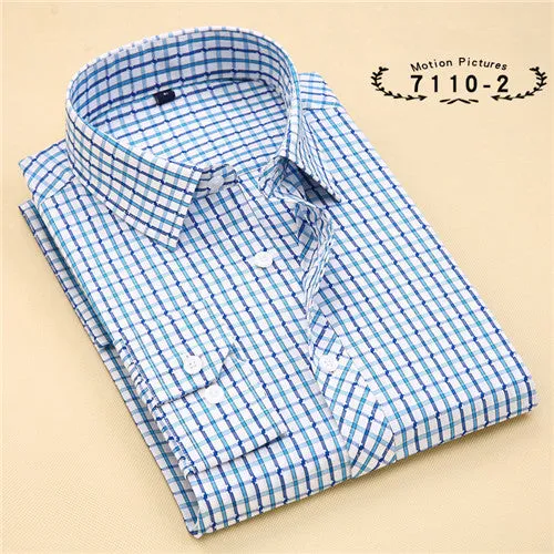 Striped Cotton Long Sleeve Shirt #711XX