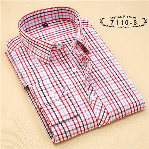 Striped Cotton Long Sleeve Shirt #711XX