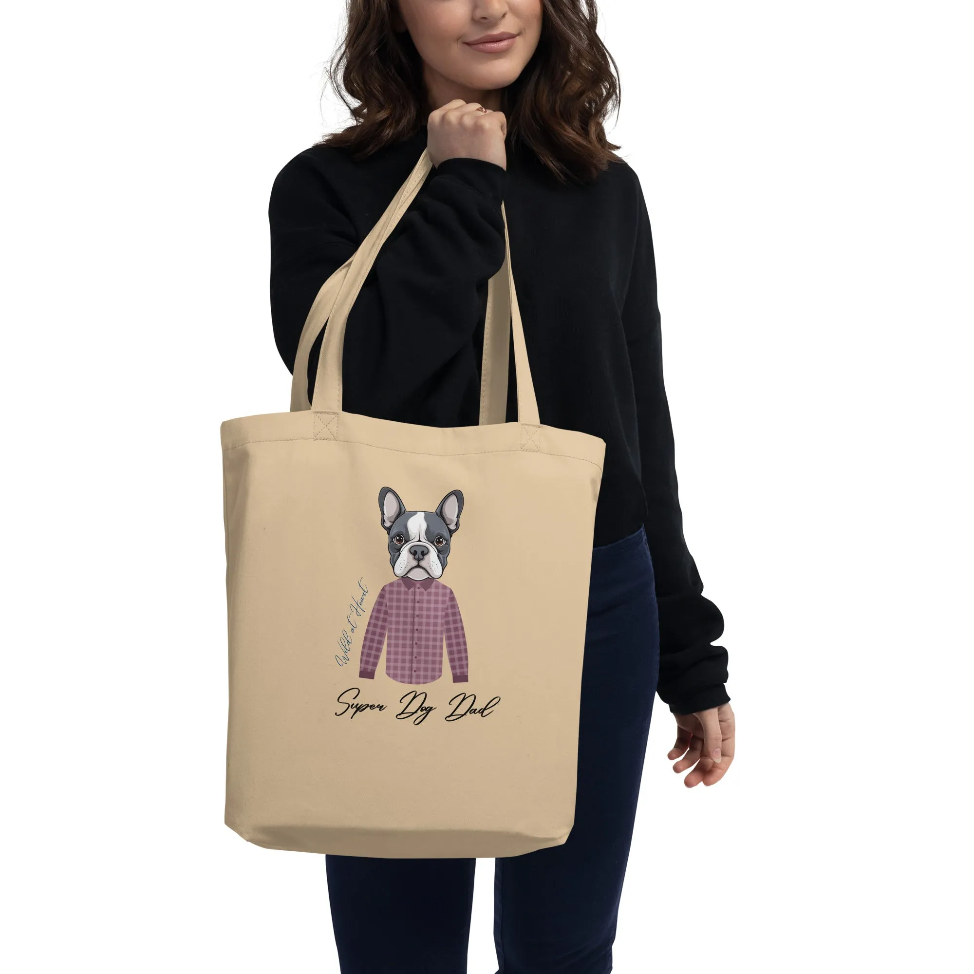 Super Dog Dad, sustainable Tote Bag