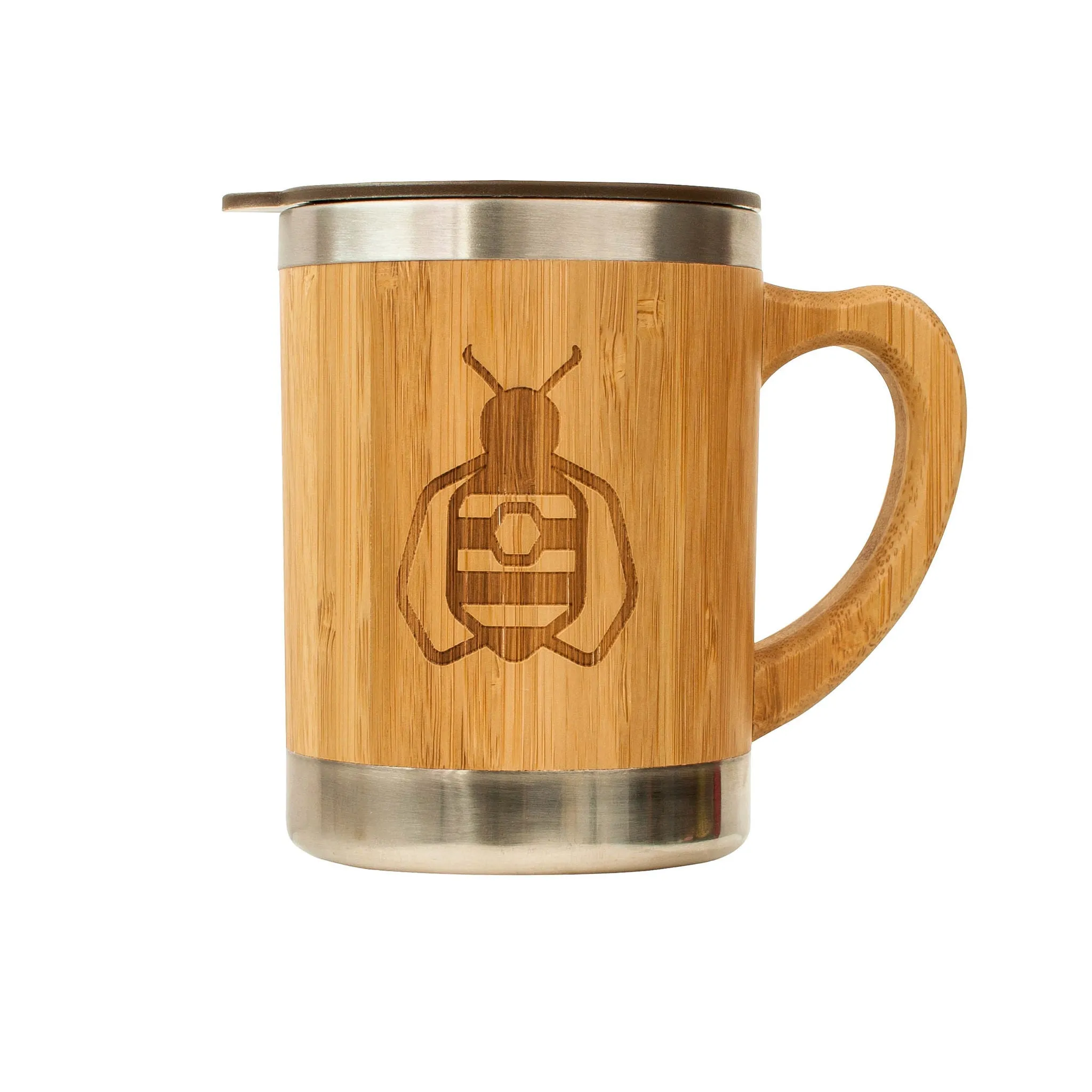 SuperBee  Bamboo Mug  Reusable Takeaway Coffee Cup - 280 ml