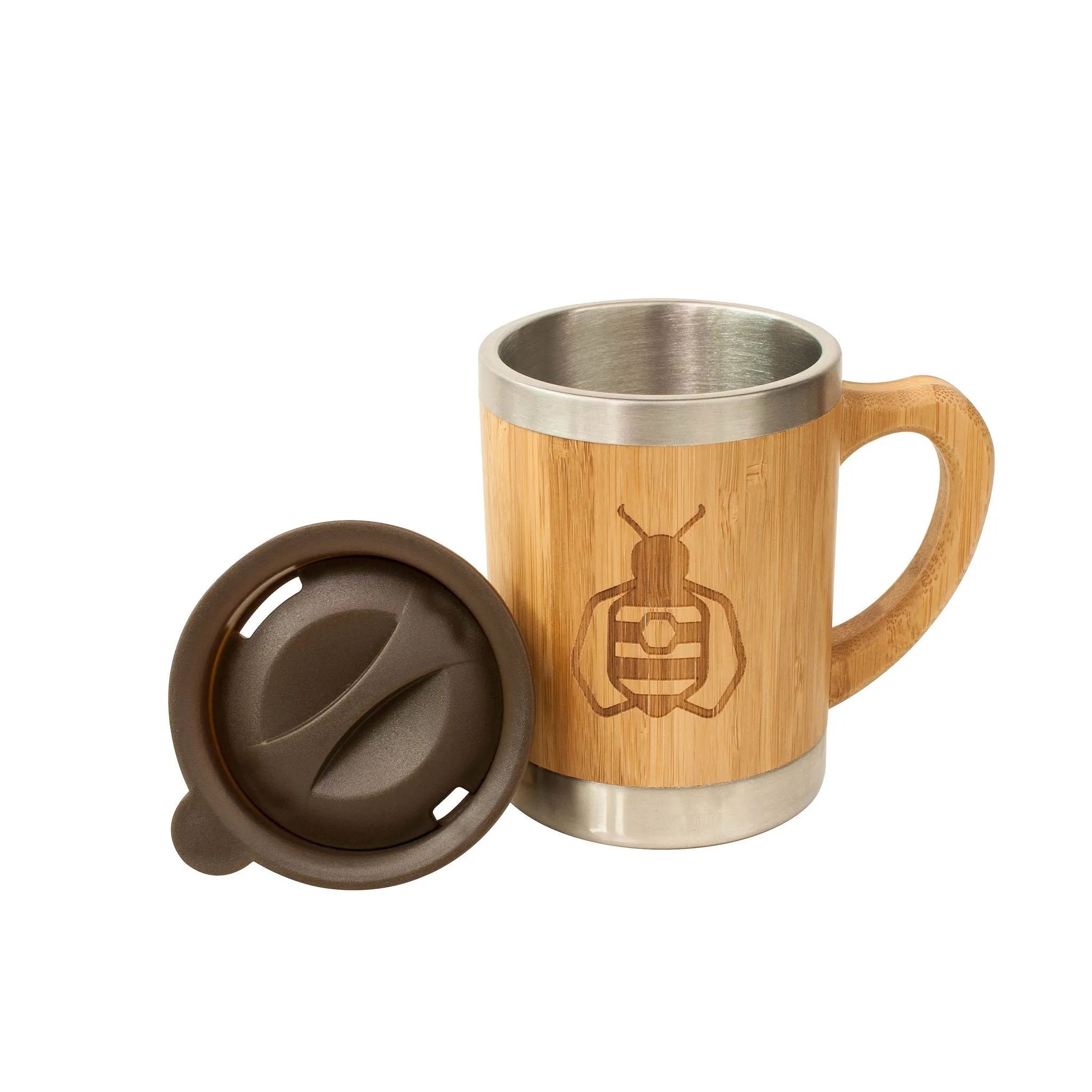 SuperBee  Bamboo Mug  Reusable Takeaway Coffee Cup - 280 ml