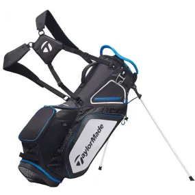 TaylorMade Pro 8.0 Stand Bag - Black/White/Blue