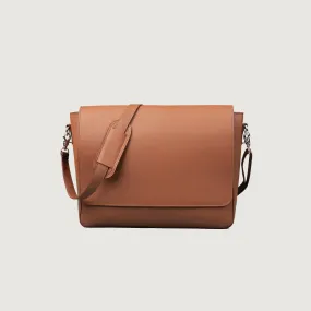 The Carismatico Brown Leather Messenger Bag