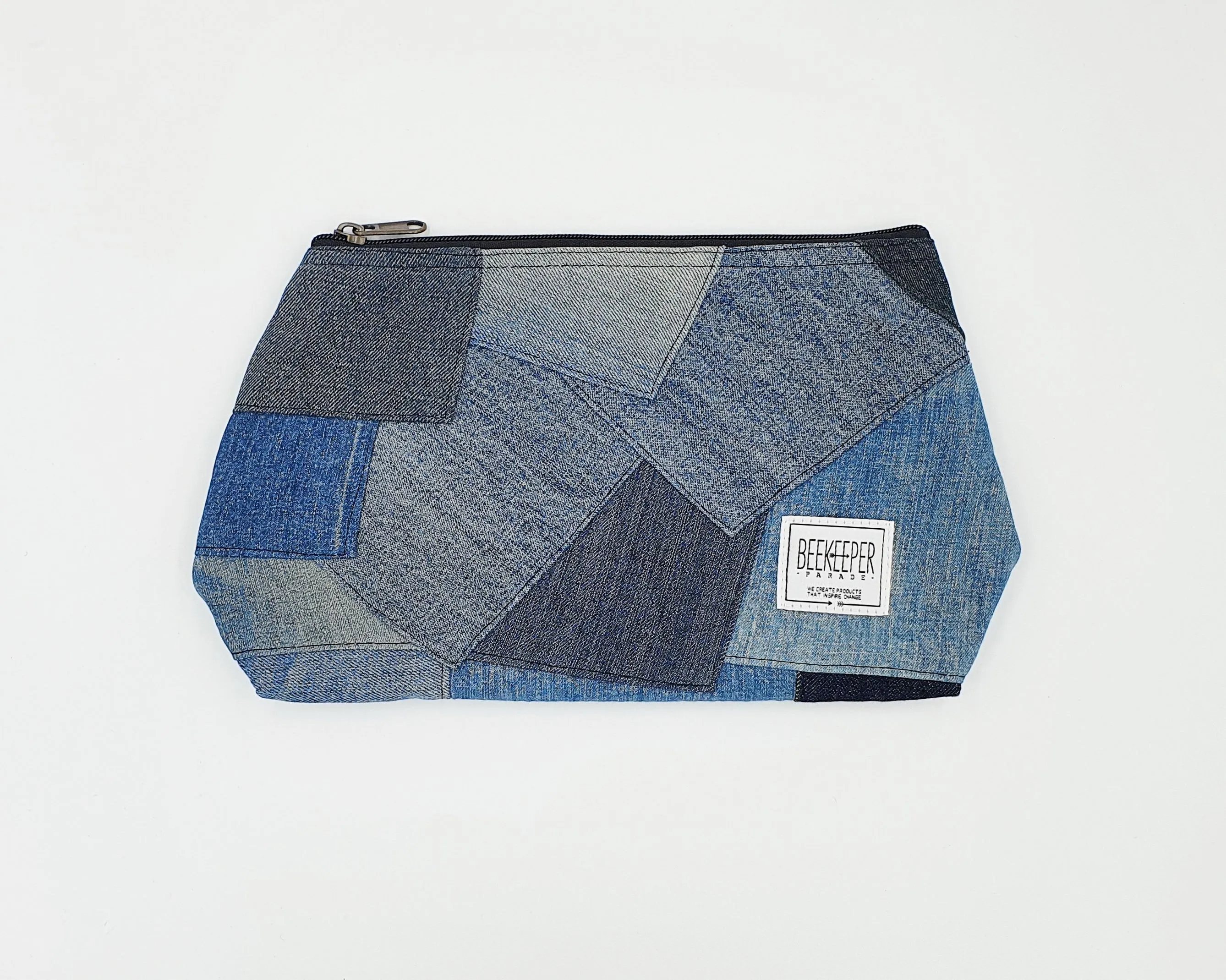 The Denim Patch 👖 Large Toiletry   Makeup Bag