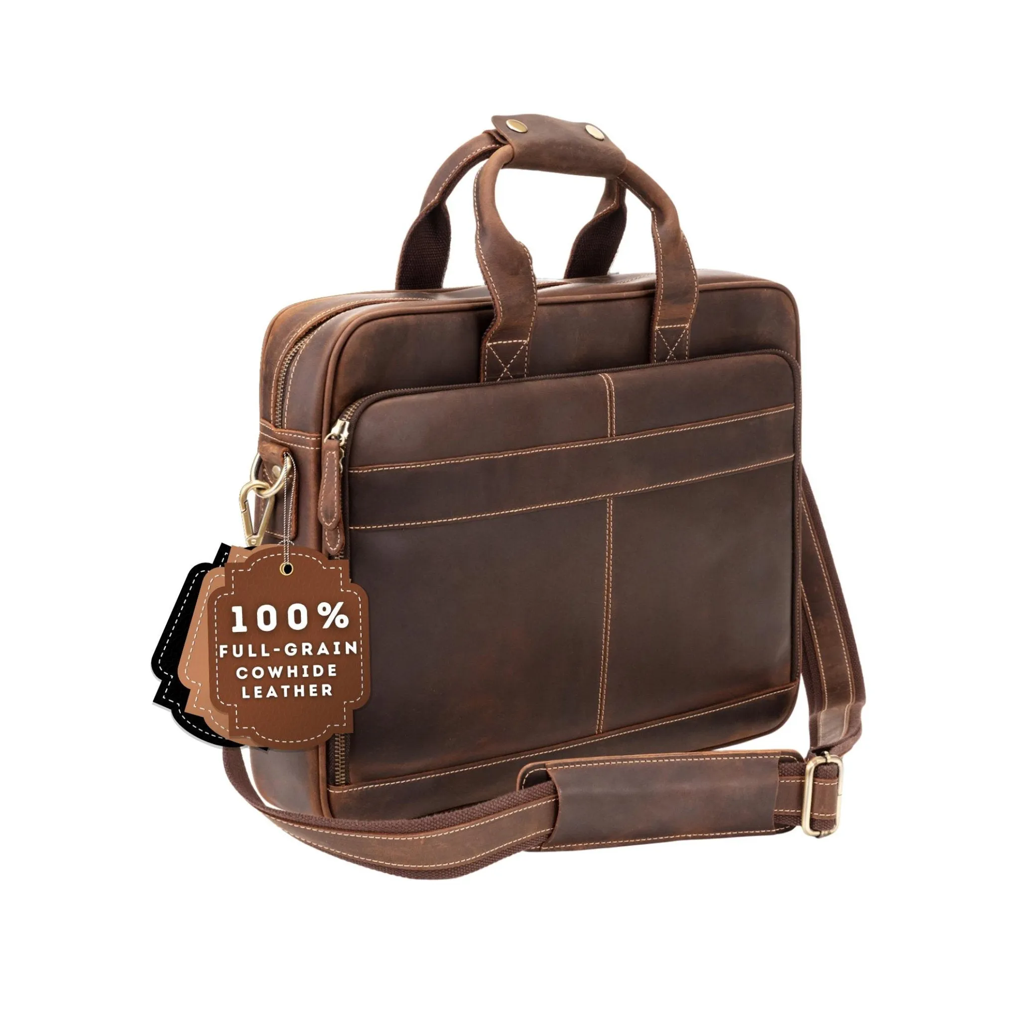 The Executive Leather Laptop Bag