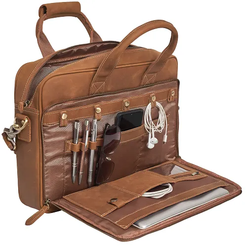 The Executive Leather Laptop Bag